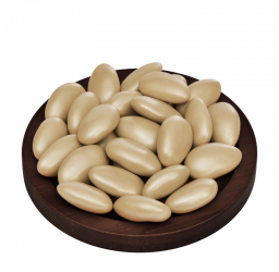 Hochzeitsmandeln beige Metallic