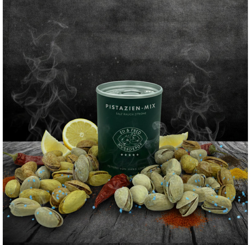 فستق حلبي ميكس – ملح وليمون ومدخن