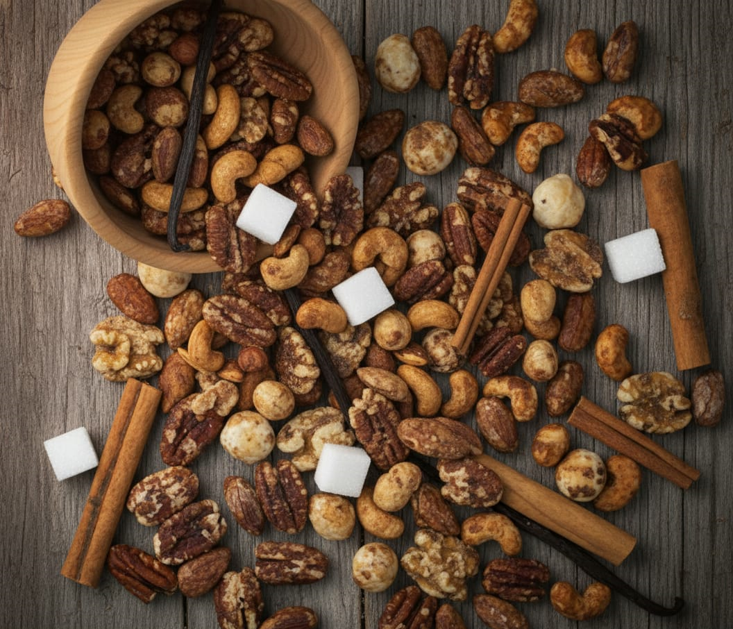 مكسرات محمصة