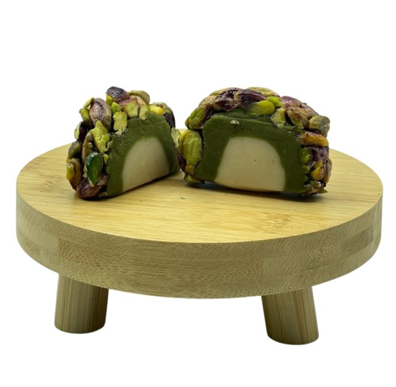 Marzipan Pistazien halbrund