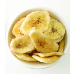 Getrocknete Bananenchips